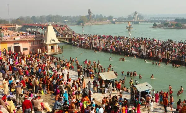 Holy Dip at Ganga Sagar- icy cold water